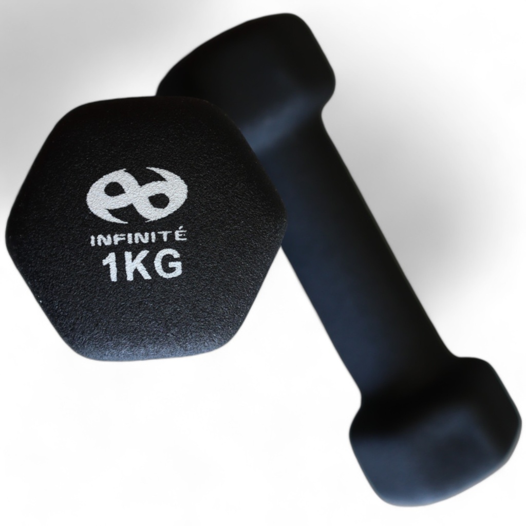 Infinité Par de Mancuernas de Neopreno 1kg IF-MN1-BLK