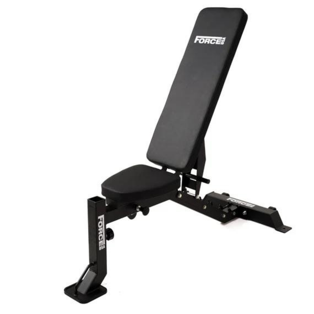 Force USA MyBench Banco Ajustable con Base para Bíceps y Extensión de Piernas F-MR-FID-V2