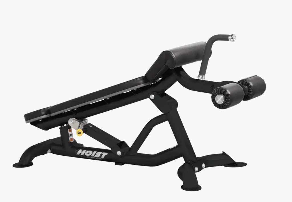 Hoist Banco de abdominales declinado ajustable Negro/ abdominal adjustable bench Black HF-CF-3264 