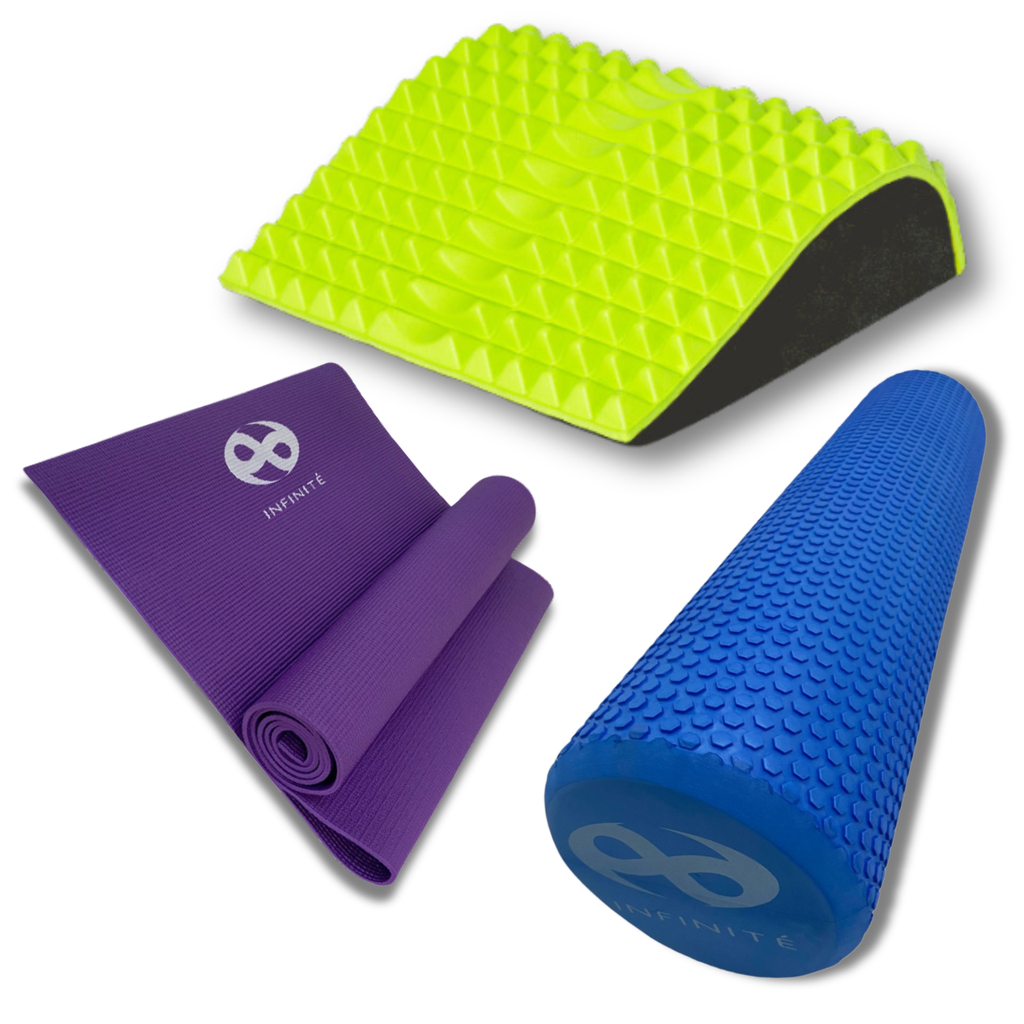 Kit Yoga Rodillo + Cojin + Tapete IF-KIT-YOGA