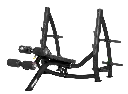 Hoist Fitness Banco Declinado olímpico con almacenamiento/Olympic Decline Bench With Storage HF-CF-3177-A