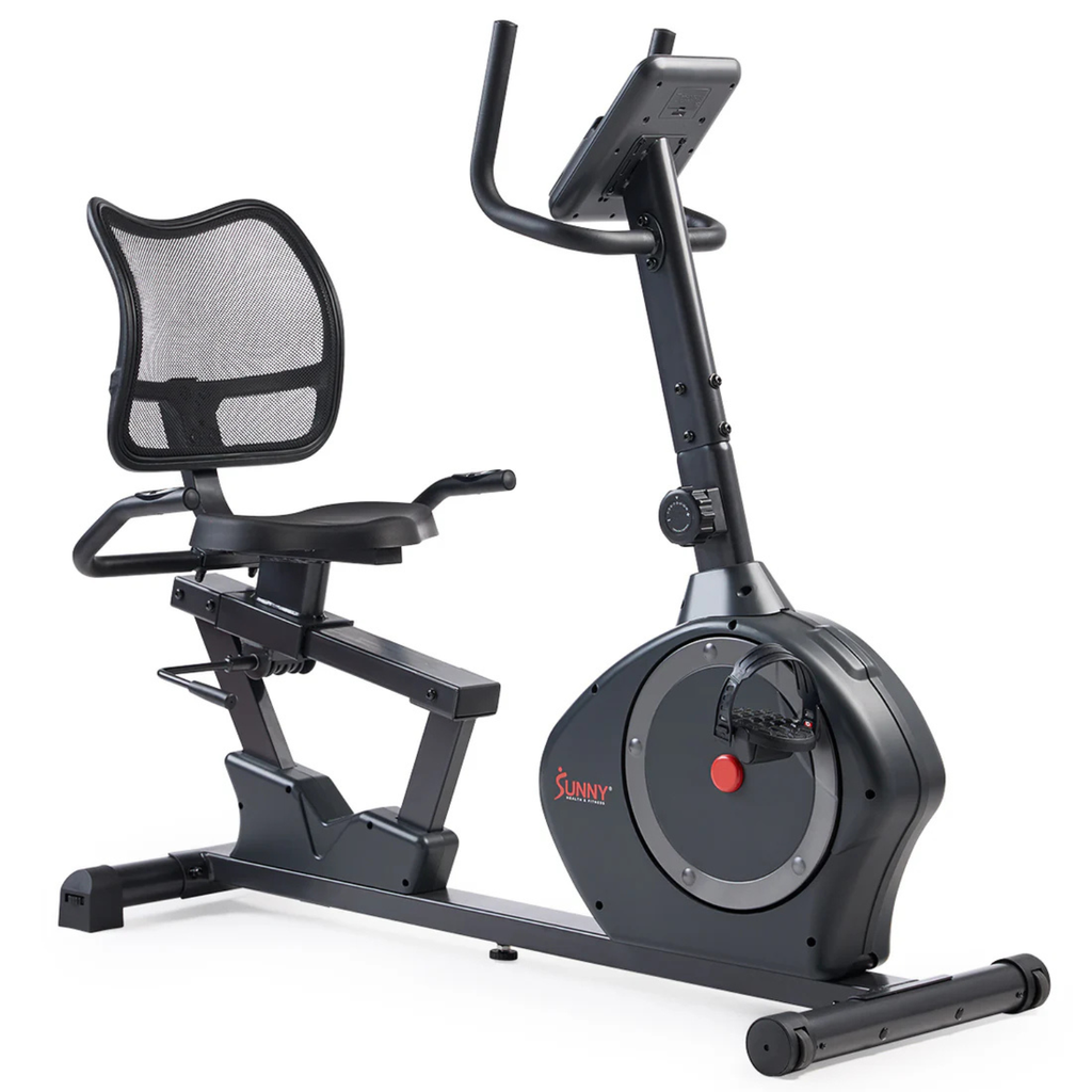 Sunny Bicicleta reclinada magnética inteligente, resistente, capacidad de peso de 350 lb SF-RB424002