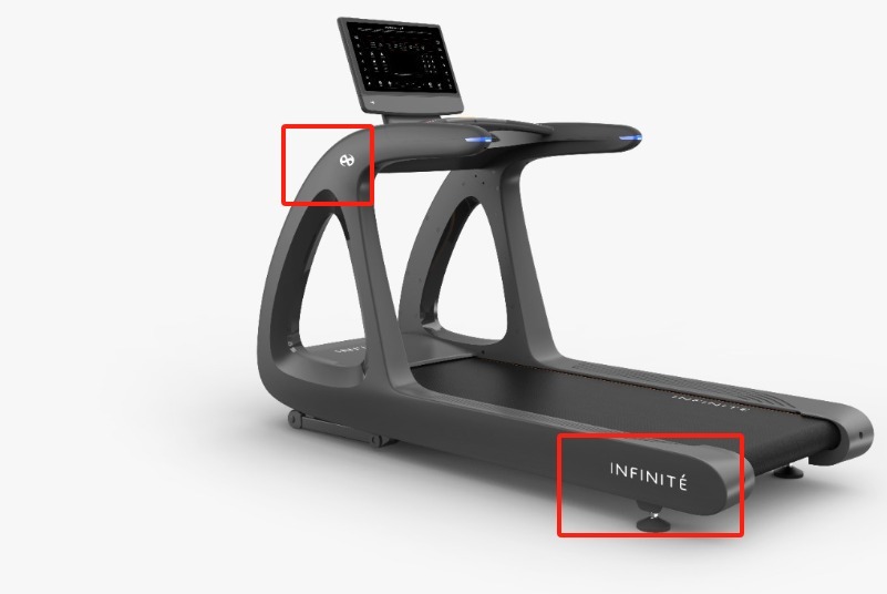Infinité LED Treadmill - Caminadora profesional 100% Comercial LED 220 VAC Motor AC 8HP Peak IF-CMC580