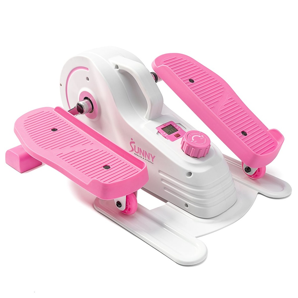 Sunny Health &amp; Fitness Mini-Eliptica Portátil de Color Rosa P2030