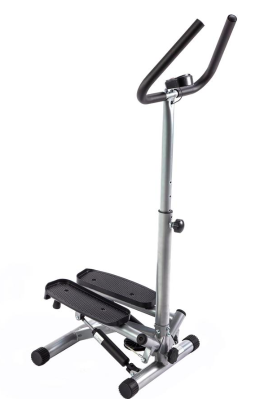 Sunny Health & Fitness Mini Escaladora con soporte/Twist Stepper w/ Handle Bar