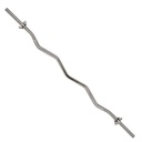Sunny Barra Z Barra Curva para discos de 28mm Cromada con rosca de seguridad 47(120cm) Mod. SF-STCB-47 *ULTIMA PIEZA*