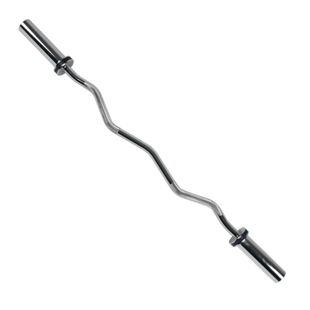 Sunny Health & Fitness Barra curva olímpica de 120 cm Con collares de aro SF-OB-47