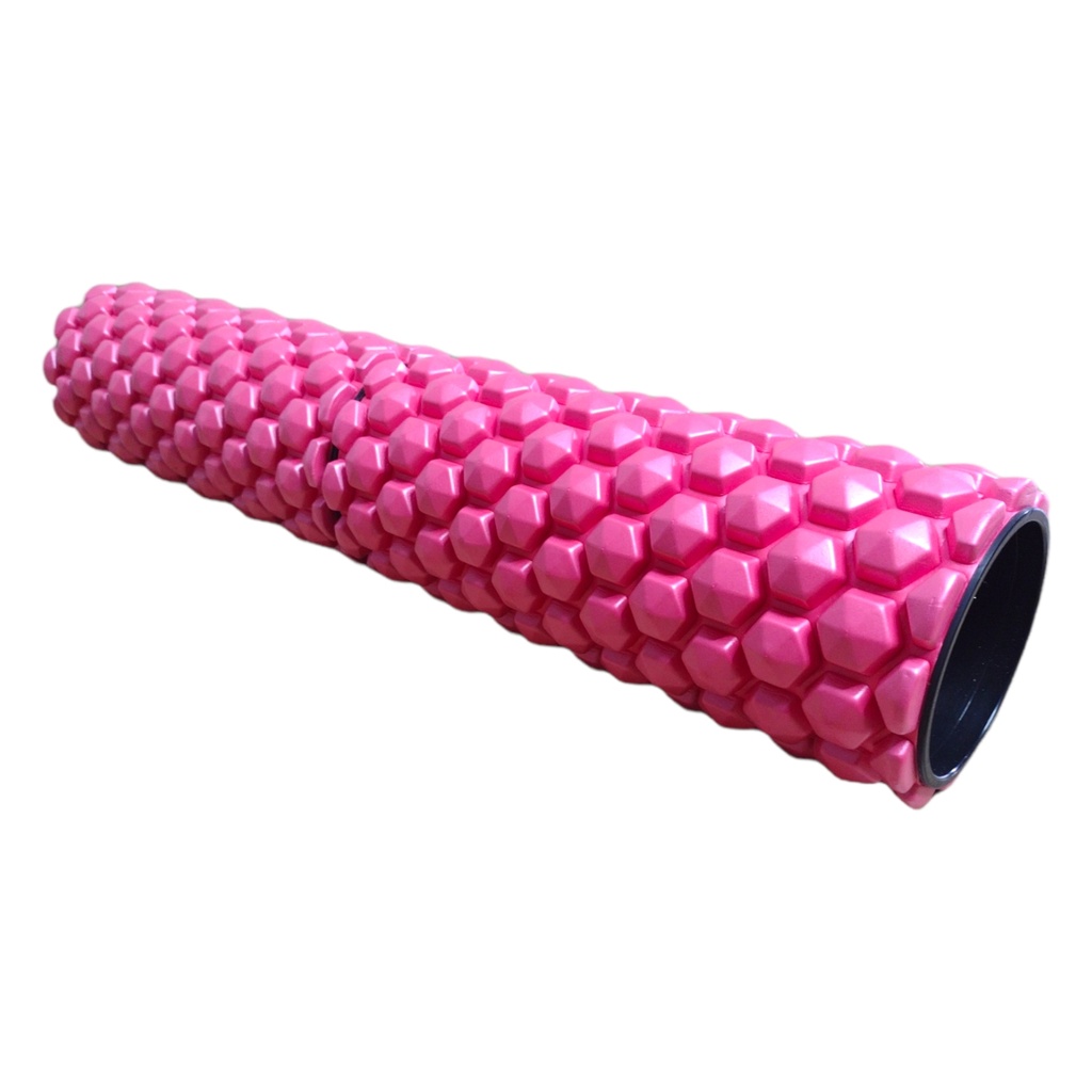 Prosource Rodillo para Masajes 2-IN-1 Hexa Massage Foam Roller 24"X5"/ 12"X 5" PS-2163-HEX-LMR-PINK