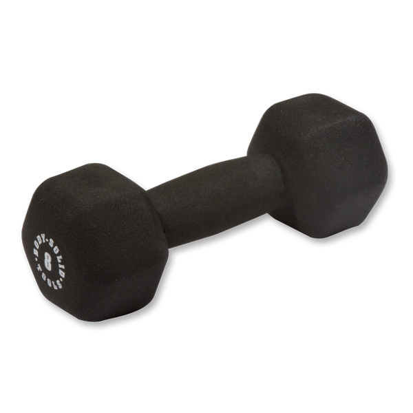 Body Solid Mancuerna de Vinil de 8 LB Negro (1 Pieza) BSTND8