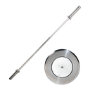 BARRA RECTA SEMI OLIMPICA ALUMINIO BODYSOLID 180 CM PESO 6.8 KG BS-OB72A15