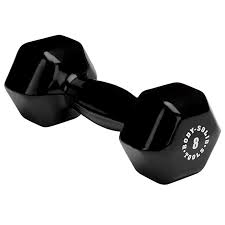 Body Solid Mancuerna de Vinil de 8 LB Negro (1 Pieza) BSTVD8