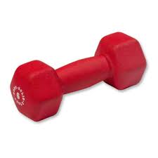 red  6lb neoprene dumbell