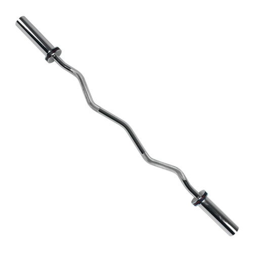 [SF-OB-47] Sunny Health & Fitness Barra curva olímpica de 120 cm Con collares de aro SF-OB-47