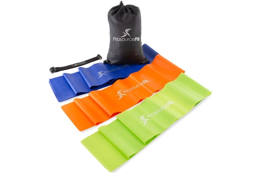 [PS-1003-FLAT] Prosource Set de Bandas de Resistencia de Terapia/yoga PS-1003-FLAT