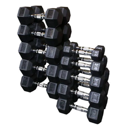 [SDRS550] Rubber Hex Dumbell 5-50lb pairs