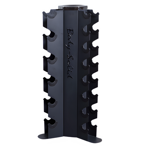 [BS-GDR80] BodySolid Rack de Mancuernas Hexagonales Vertical 10 pares BS-GDR80