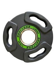 [BT-50/1V] Bodytone Disco Olimpico Profesional de 50 mm Color Negro con Verde 1.25 Kg (BT-50/1V)
