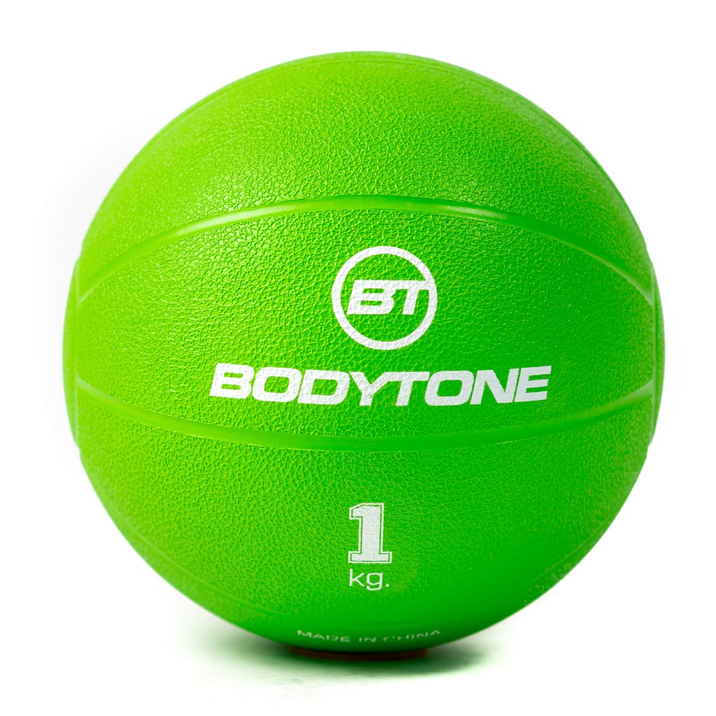MSPORTS Balón Medicinal De 1 A 10 Kg – Calidad De Gimnasio Profesional Con Póster De Ejercicios, Superficie Antideslizante Para Yoga, Pilates Y Rehabilitación