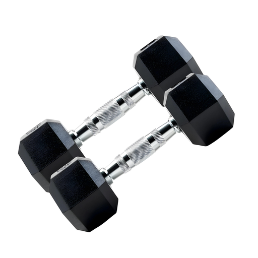 [BT-H5] Mancuernas de goma Hexagonales 5kg (par) BT-H5