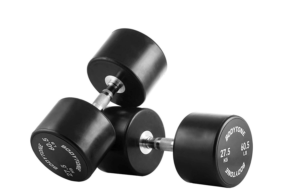 Mancuernas de goma/ Rubber Dumbbells 50 kg (par/pair)