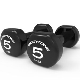 [BT-V5] Bodytone Mancuernas de vinilo/ Vinyl dumbbell 5kg (par)