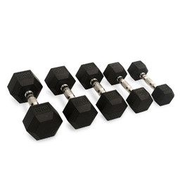 [LOTEH10] Lote de mancuernas Hexagonales de 1 a 10 kg (10 pares) LOTEH10
