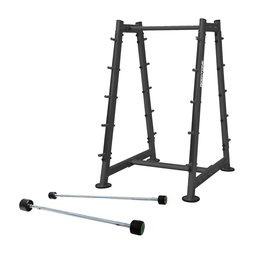 [BT-84] Bodytone Soporte para 10 barras fijas (incluidas)/ Bars rack for 10 barbells (Barras bajo peso incluidas)BT-84