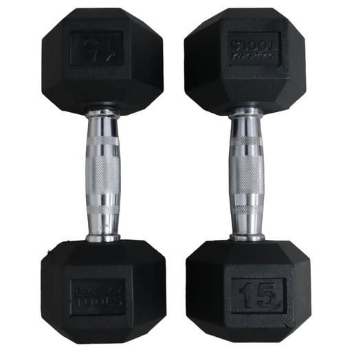 [BS-SDR15] Body Solid Mancuernas Hexagonales 15 Lb (par) BS-SDR15
