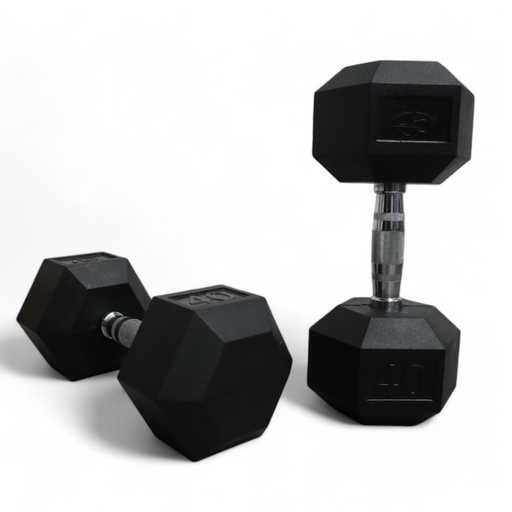 [IF-HL40] Infinité Mancuerna Hexagonal Goma de alta Resistencia Par 40 Lb IF-HL40