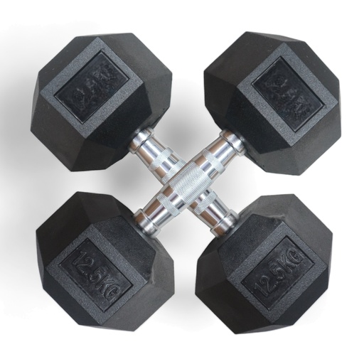 [IF-HL12.5] Infinité Mancuerna Hexagonal Goma de alta Resistencia Par 12.5 Libras IF-HL12.5