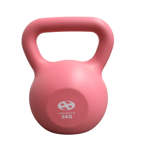 [IF-PRP6K-P] Infinité Pesa Rusa Plástica 6kg ROSA Kettlebell IF-PRP6K-P