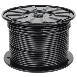 [CARRETE DE CABLE 1/4] Carrete de cable de 100 mts, 1/4&quot; de diámetro con revestimiento de nailon negro