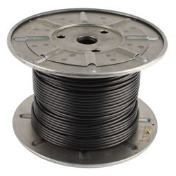 [CABLE 3/16] Carrete de cable de 100 mts, 3/16&quot; de diámetro con revestimiento de nailon negro