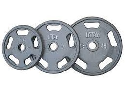 [RSO-010] INTEK Disco gris // Gray 10 lb Steel Olympic Plate RSO-010