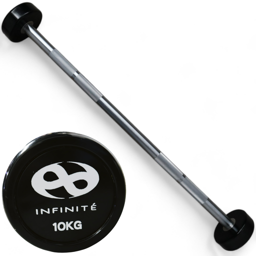 [IF-BRU10] Infinité Barra Recta de Uretano Peso integrado 10 Kg / Barbell Straight IF-BRU10