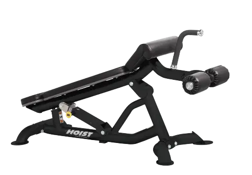 [HF-CF-3264] Hoist Banco de abdominales declinado ajustable Negro/ abdominal adjustable bench Black HF-CF-3264 